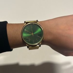 Komono Winston Royale Watch | Gold Green
